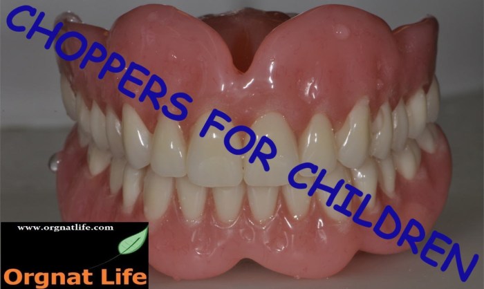 Dental care for children. Please donate your false teeth today